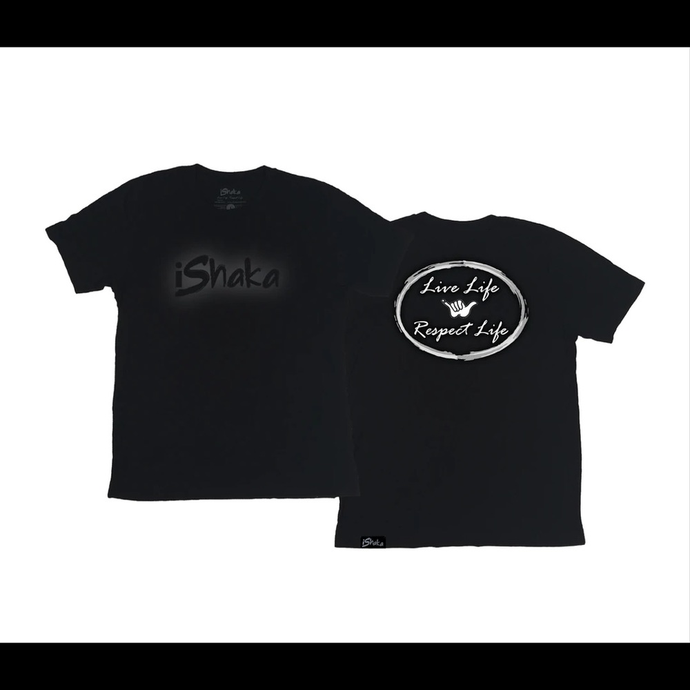LIVE LIFE RESPECT LIFE SHIRT (BLACK)